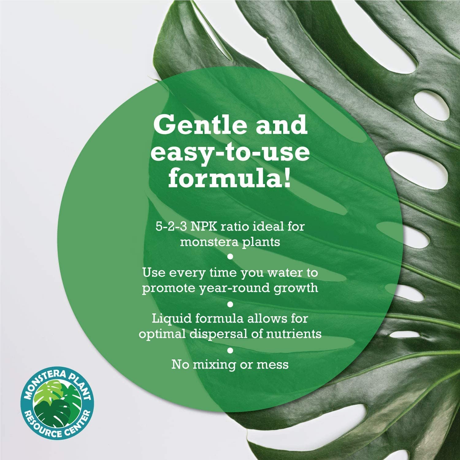 Premium Monstera Plant Food by Houseplant Resource Center